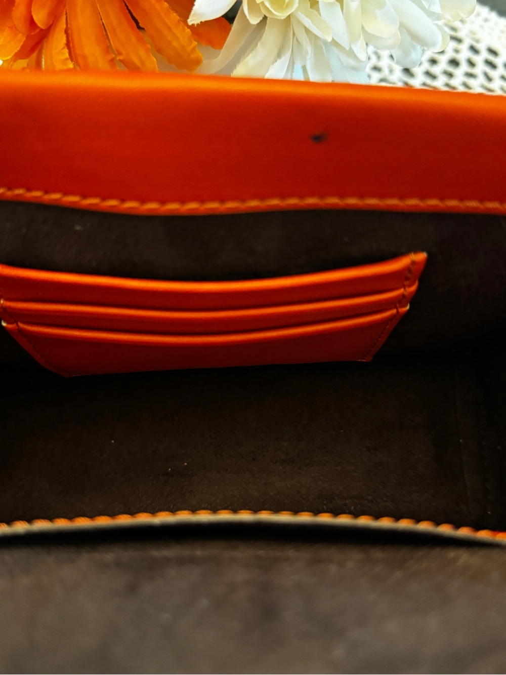 Michael Kors Greenwich Logo Crossbody Bag Deep Orange Multi - Picture 11 of 12